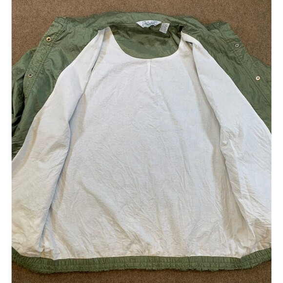 Vintage Haband Jacket Womans L Nylon Button Up Cotton Lined‎ Wind Breaker - Picture 2 of 7
